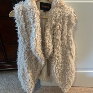 Fuzzy vest.